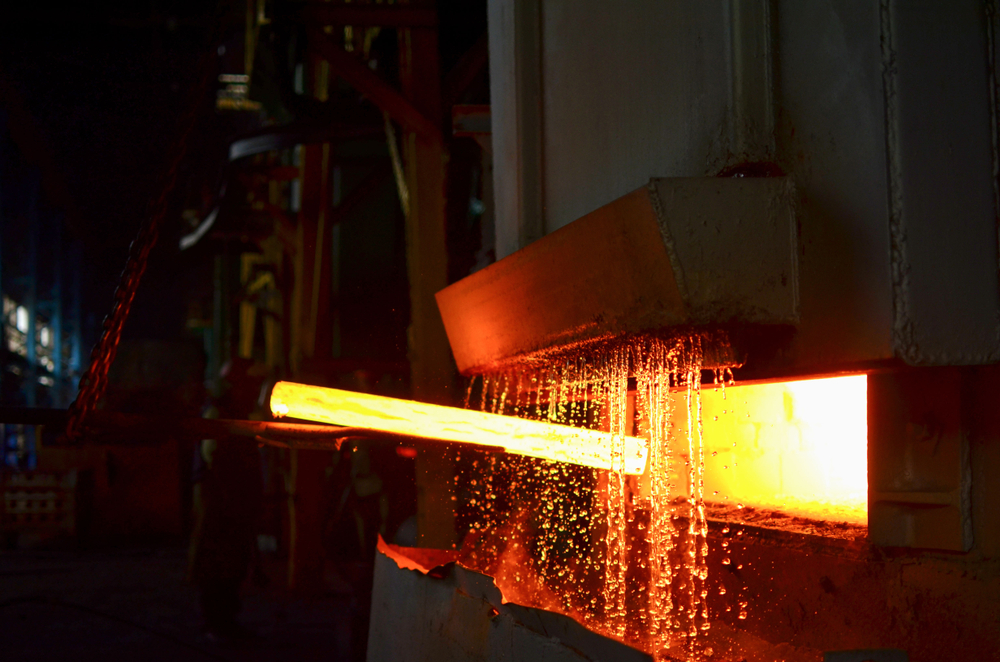 Steel,quenching,at,high,temperature,in,industrial,furnace,at,the